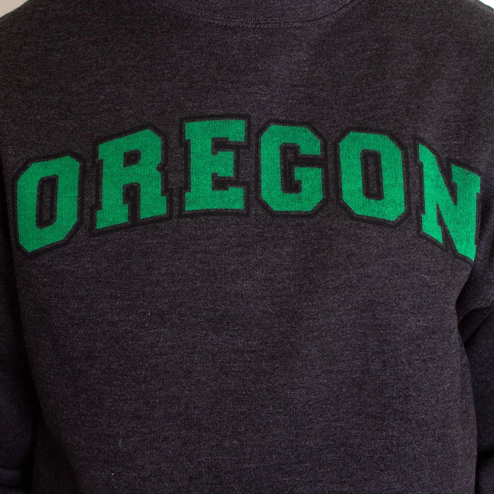 Arched Oregon, McKenzie SewOn, Grey, Pullover, Men, Unisex, Water Base, Crew, Sweatshirt, 649440